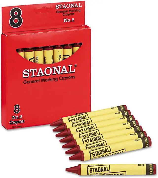 Alt view image 10 of 13 - Crayola Staonal Marking Crayons, Black, 8/Box 5200023051