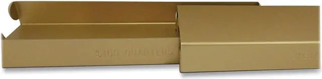 Alt view image 2 of 5 - METAL COIN TRAY, QUARTERS, 3.5 X 10 X 1.75, ORANGE