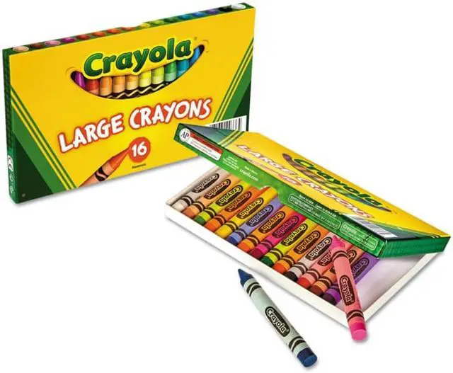 Alt view image 6 of 10 - Crayola. 520336 Large Crayons, 16 Colors/Box