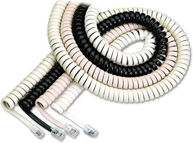 Alt view image 10 of 13 - Softalk 42261 Phone Coil Cord 25-Feet Black Landline Telephone Accessory