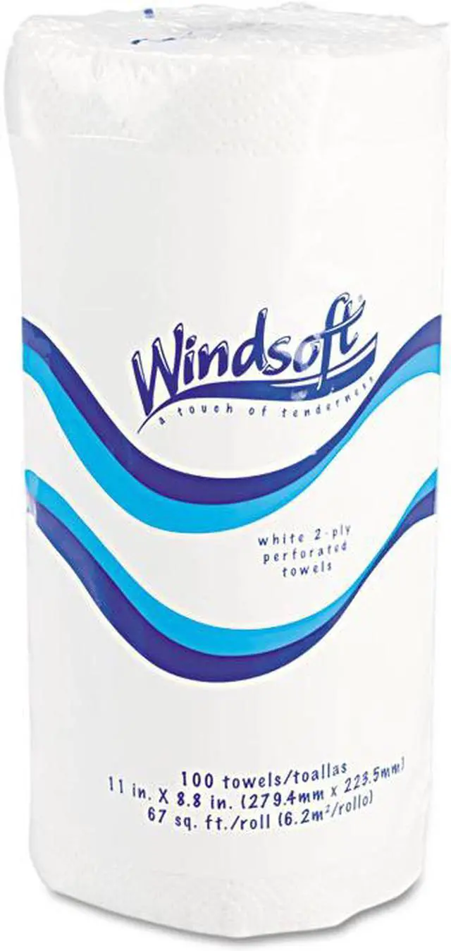 Alt view image 7 of 14 - Windsoft 1220-85RL Perforated Paper Towel Rolls- 11 x 8 4/5- White- 84/Roll