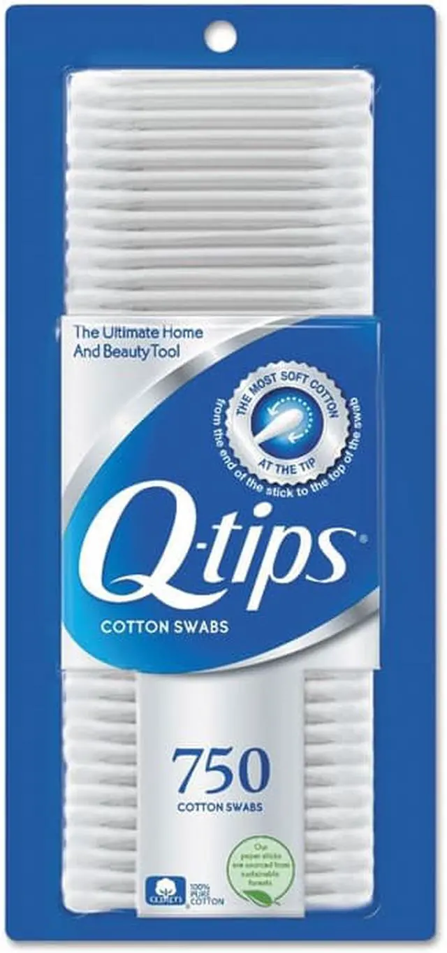 Alt view image 4 of 14 - Q-tips Cotton Swabs 750/Pack 09824PK