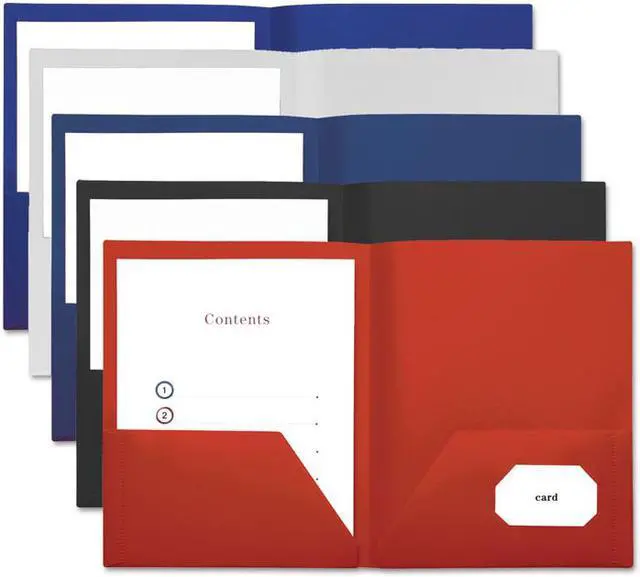 Alt view image 4 of 15 - Universal Folder,Pckt,Poly,10pk,Rd 20543