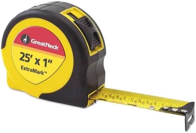 Alt view image 4 of 6 - Great Neck ExtraMark Power Tape 5/8" x 12ft Steel Yellow/Black 95007