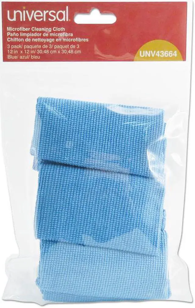 Alt view image 3 of 11 - Universal Microfiber Cleaning Cloth 12 x 12 Gray 3/Pack 43664