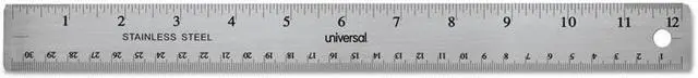 Alt view image 3 of 6 - Universal Stainless Steel Ruler Standard/Metric 6" 59026