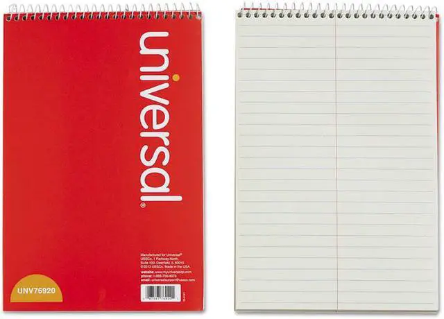 Alt view image 3 of 17 - Universal Steno Pads, Gregg Rule, Red Cover, 80 White 6 X 9 Sheets 96920