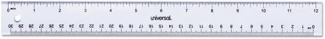 Alt view image 4 of 7 - Universal Clear Plastic Ruler Standard/Metric 6" 59025