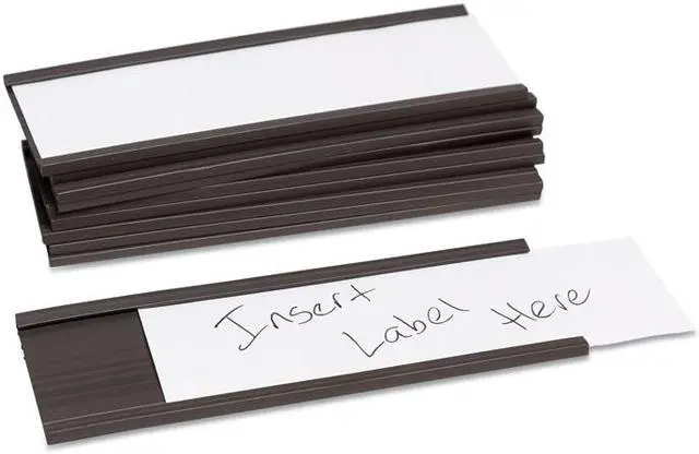 Alt view image 2 of 4 - Magnetic Card Holders, 6 x 0.5, Black, 10/Pack FM2631