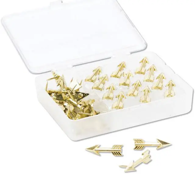 Alt view image 6 of 10 - U Brands Fashion Push Pins Wood Assorted 3/8" 100/Pack 3085U06-24