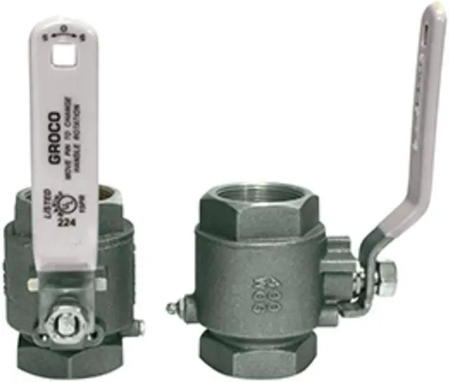 Alt view image 4 of 5 - GROCO 1/2 NPT STAINLESS STEEL IN-LINE BALL VALVE