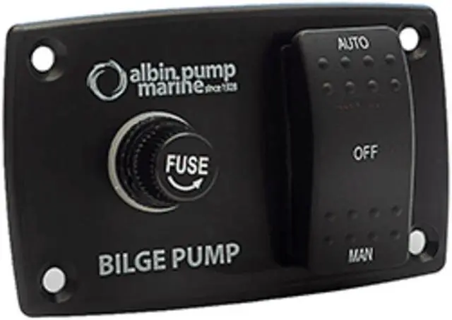 Alt view image 3 of 6 - Albin Pump 3-Way Bilge Panel - 12/24V