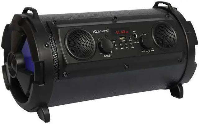 Alt view image 5 of 14 - Supersonic IQ-1525BT-BK Wireless Bluetooth Speaker (Black)