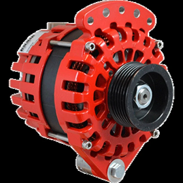 Alt view image 3 of 6 - Balmar Alternator 170 Amp, 12V Single Foot Internal Regulator K6 Pulley