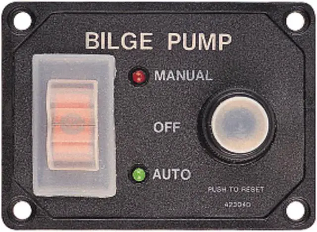 Alt view image 5 of 10 - Sea-Dog Splash Guard Bilge Pump Panel W/Circuit
