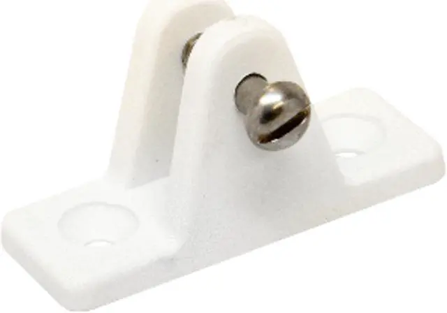 Alt view image 3 of 6 - Sea-Dog Nylon Angled Deck Hinge - White