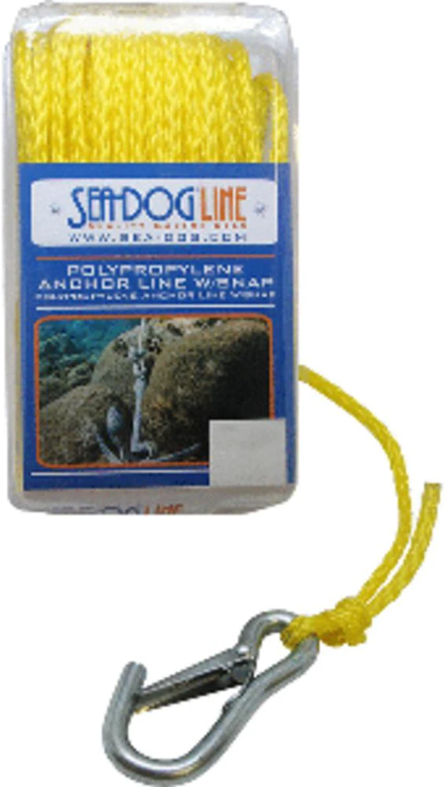 Alt view image 4 of 10 - Sea-Dog Poly Pro Anchor Line w/Snap - 1/4" x 100' - Yellow