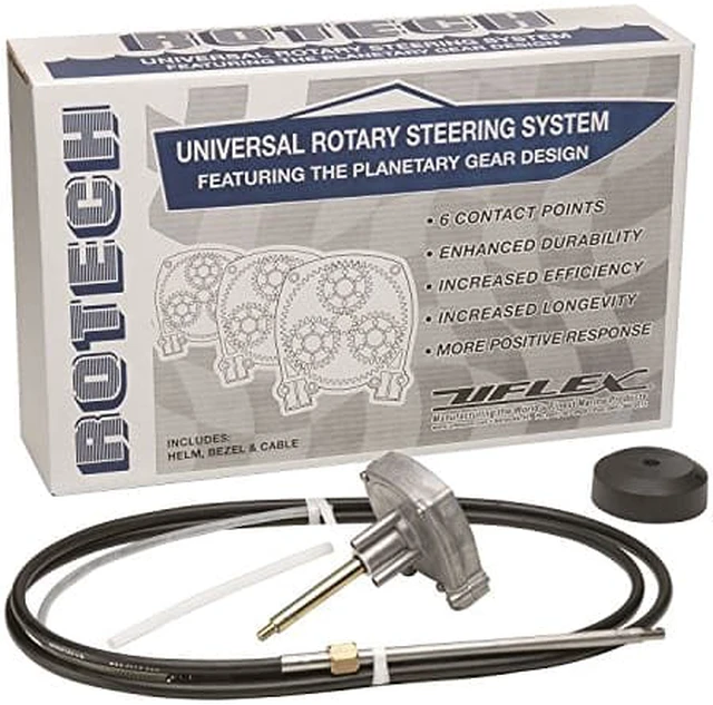 Alt view image 6 of 11 - UFLEX USA INC UFLEX ROTECH 13' STEERING PACK INCLUDES CABLE BEZEL HELM ROTECH13FC