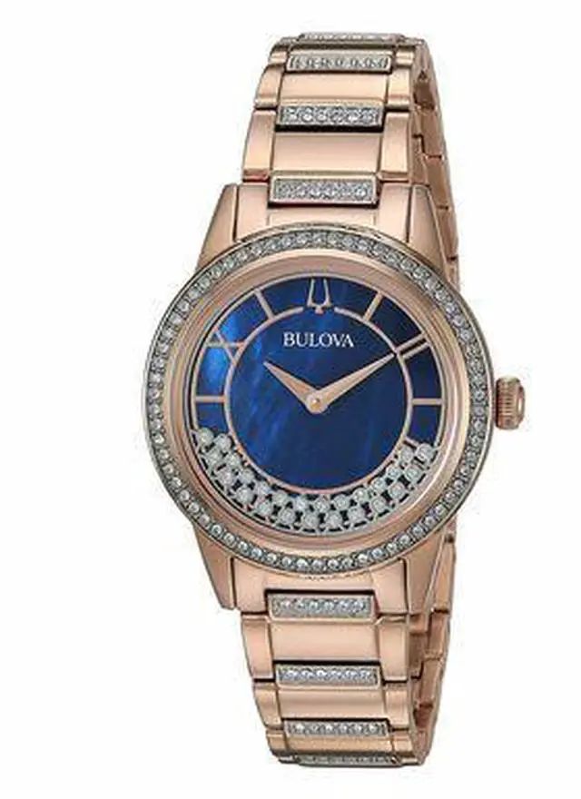 Alt view image 19 of 20 - Bulova Ladies TurnStyle Rose Gold Plated Stainless Steel Quartz Watch 98L247