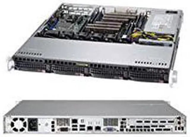 Alt view image 4 of 5 - Supermicro CSE-813MFTQC-505CB Chassis