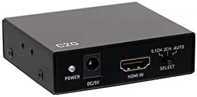 Alt view image 8 of 8 - C2G C2G41003 HDMI Audio Extractor with TOSLINK, SPDIF and 3.5mm - 4K 60Hz