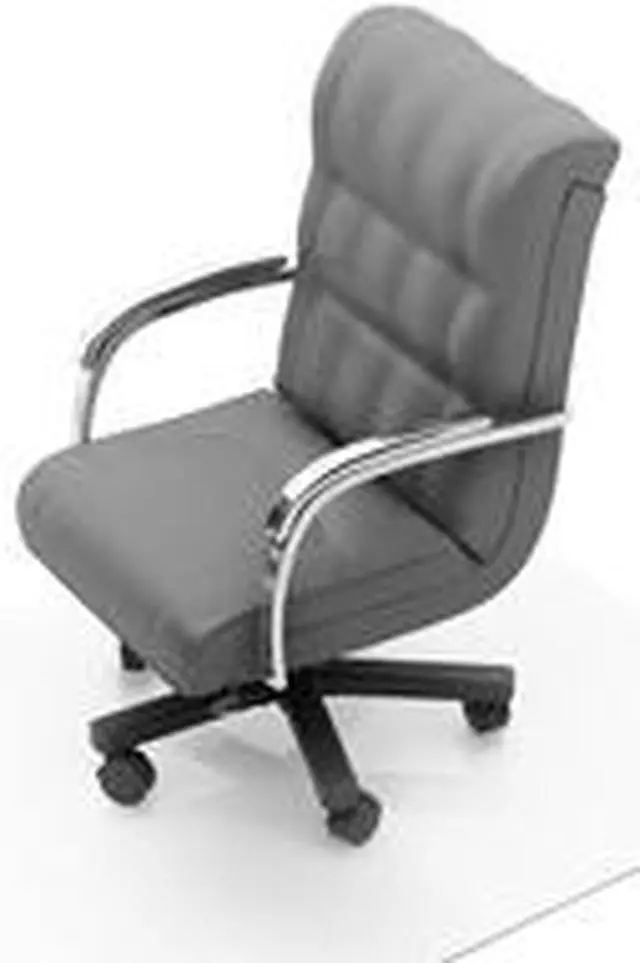 Alt view image 2 of 3 - Floortex FCECO124860E Chair Mat, ECOEVO, For Hard Floors, 48" x 60"