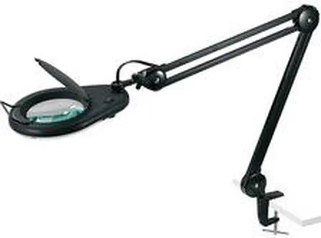 Alt view image 5 of 7 - Lorell Magnifier Lamp 22-Watt Bulb 5-1/10"Wx5-1/10"Lx33"H Black 99957