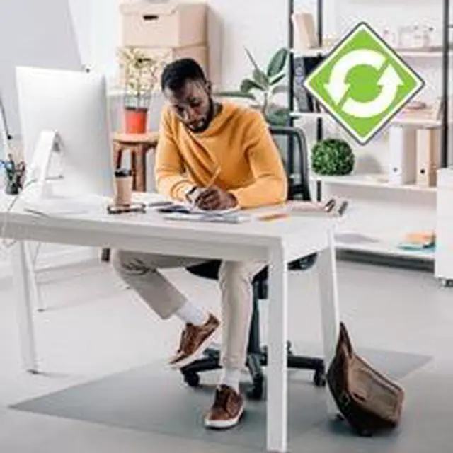 Alt view image 6 of 19 - Ecotex Enhanced Polymer Rctglr Chair Mat Hard Floors36X48 FCECO123648EP