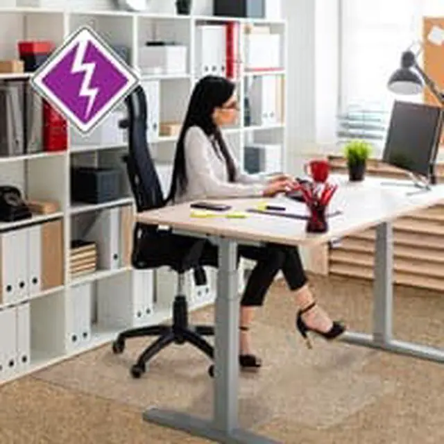 Alt view image 11 of 19 - Floortex Anti-Static Chairmat Std. Lip 36"x48" GNTN 319226LV