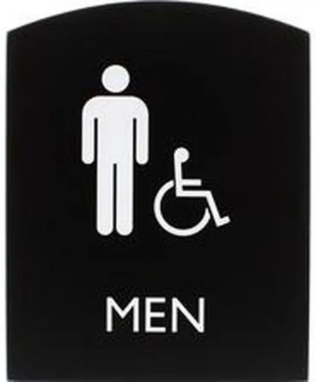 Alt view image 3 of 3 - Lorell Sign, Men, 6-4/5"Wx8-1/2"Lx4/5"H, Black (LLR02677)