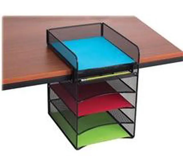 Alt view image 3 of 5 - Safco Horiz Hanging Organizer 10"x12"x14" Black 3240BL
