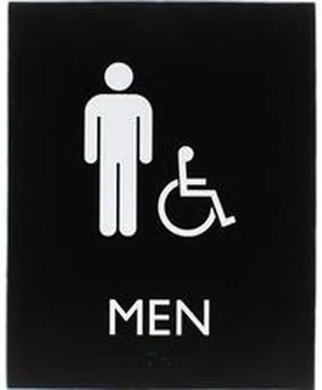 Alt view image 3 of 3 - Lorell Sign, Men, 6-4/10"Wx8-1/2"Lx4/5"H, Black (LLR02668)