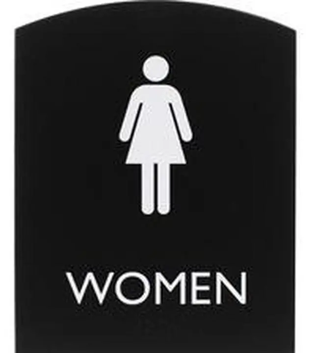 Alt view image 3 of 4 - Lorell Sign, Women, 6-4/5"Wx8-1/2"Lx4/5"H, Black (LLR02674)