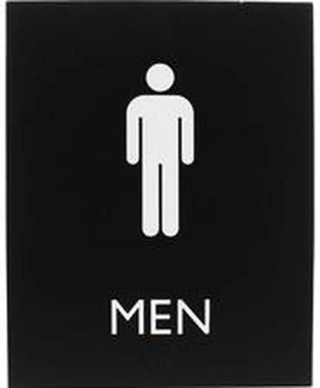 Alt view image 3 of 3 - Lorell Sign, Men, 6-4/10"Wx8-1/2"Lx4/5"H, Black (LLR02667)