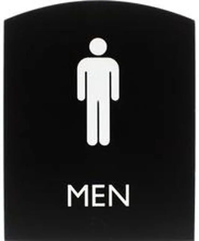 Alt view image 3 of 3 - Lorell Sign, Men, 6-4/5"Wx8-1/2"Lx4/5"H, Black (LLR02676)
