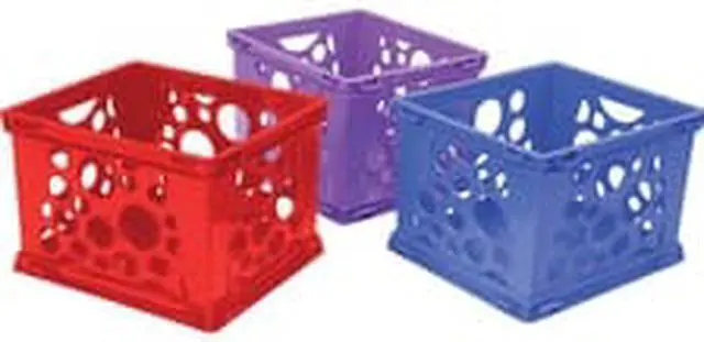 Alt view image 3 of 5 - Storex File Crate 14-1/4"Wx17-1/4"Lx10-1/2"H 3/CT Assorted 61797U03C