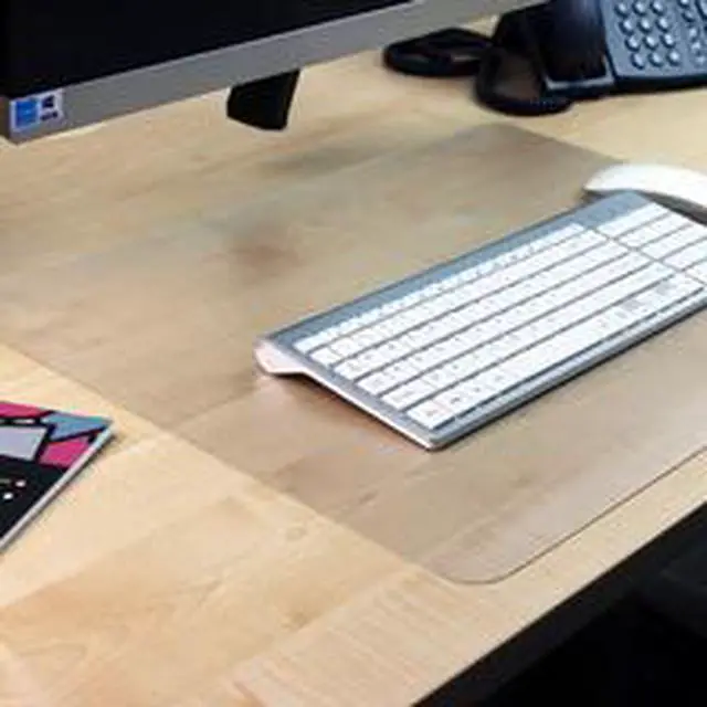 Alt view image 2 of 5 - Floortex Anti-Slip Deskpad 20"x36" Clear DE2036RA