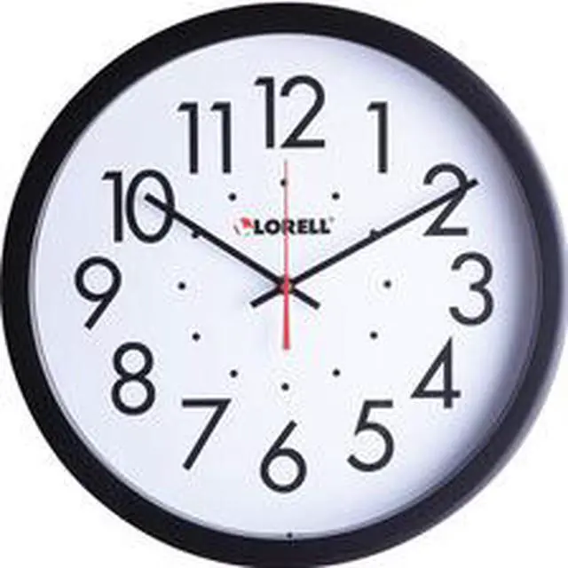 Alt view image 3 of 5 - Lorell 14-1/2" Self-Set Wall Clock - Analog
