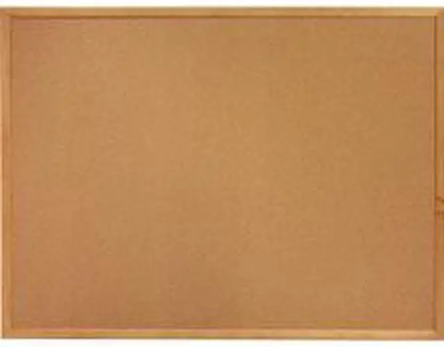 Alt view image 3 of 8 - Lorell Cork Board 3'x2' Oak Frame 19767