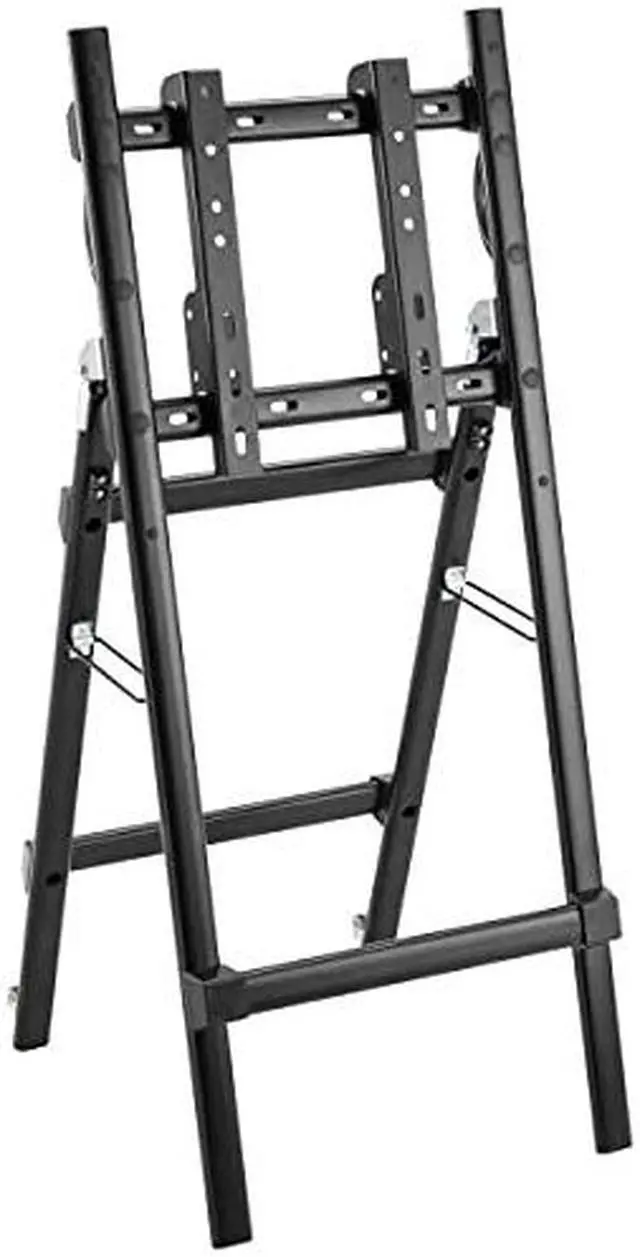 Alt view image 3 of 12 - Portable TV Monitor Stand 32-55in Casters Portrait or Landscape