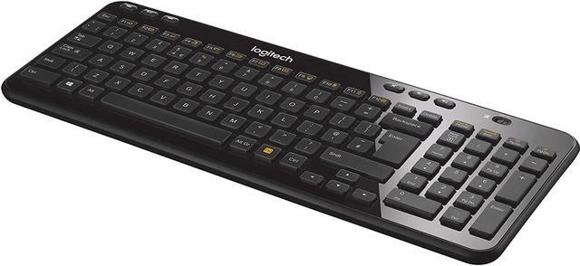 Alt view image 6 of 9 - Logitech K360 920-004090 Glossy Black (French Canadian Layout) USB 2.0 RF Wireless Mini Keyboard