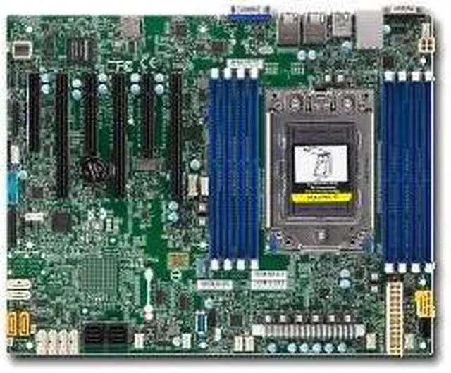Alt view image 4 of 6 - SuperMicro MBD-H11SSL-i-O ATX Server Motherboard EPYC 7000-series (Retail Pack)