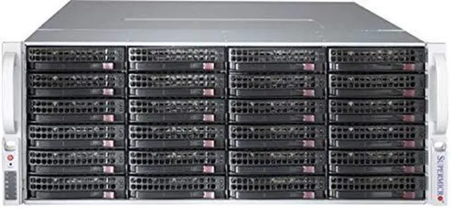 Alt view image 2 of 2 - Supermicro Case CSE-847BE1C4-R1K23LPB 4U 36x3.5 inch Hot Swap SAS/SATA with SES3