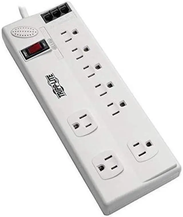 Alt view image 9 of 10 - Tripp Lite TLP806TELTAA 8-Outlet Surge Suppressor/Protector