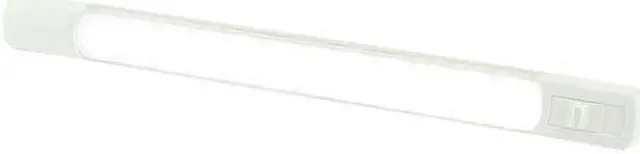 Alt view image 2 of 3 - Hella Marine Surface Strip Light w/Switch - White LED - 12V
