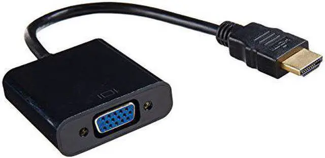 Alt view image 8 of 9 - Addon Hdmi Male To Vga Female Black Adapter Cable With 3.5Mm Audio And Micro Usb Ports