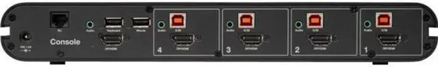 Alt view image 2 of 4 - Belkin Universal Secure KVM Switch 4-Port Single Head No CAC F1DN104KVMUNN4