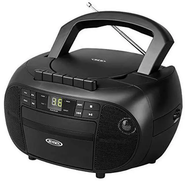 Alt view image 3 of 9 - JENSEN CD550 BOOMBOX,CD,CASSETTE,AM/FM
