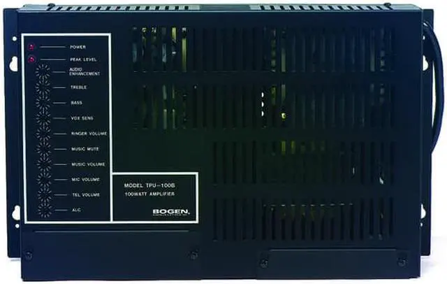 Alt view image 9 of 11 - Bogen - TPU60B - Tpu60b Bogen Paging Amplifier, Tel, Less Than 1 Pct