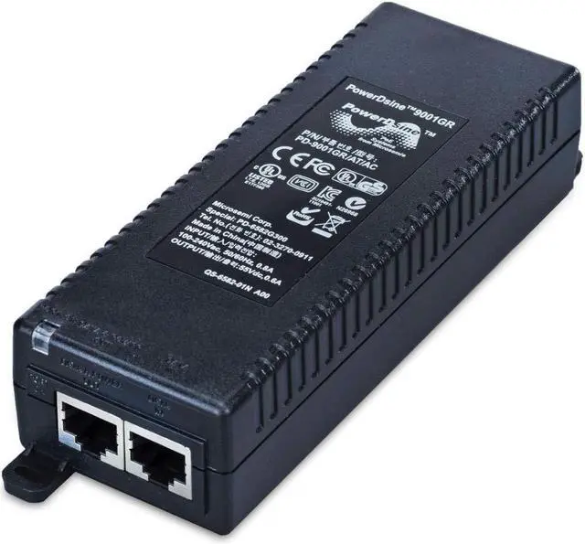 Alt view image 5 of 6 - Microsemi PD-9001GR/AT/AC 30W 1Port Ieee802.3At 10/100/1000 Baset Mid